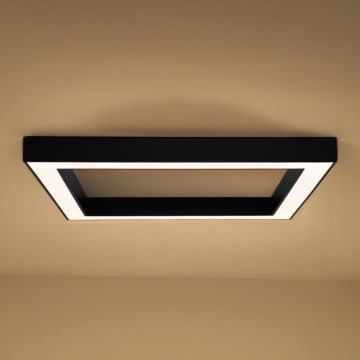 Plafonnier LED 130 W 230 V 3000/4000/6500 K 100 x 100 cm noir