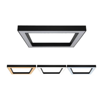 Plafonnier LED 130 W 230 V 3000/4000/6500 K 100 x 100 cm noir