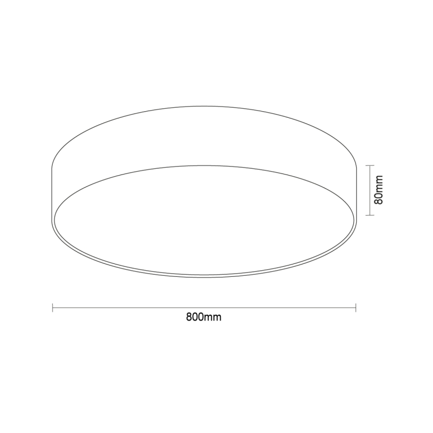Plafonnier LED 135W/230V 3000/4000/6500K Ø 80 cm, blanc