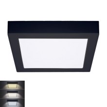 Plafonnier LED/18W/230V 3000/4000/6000K noir angulaire