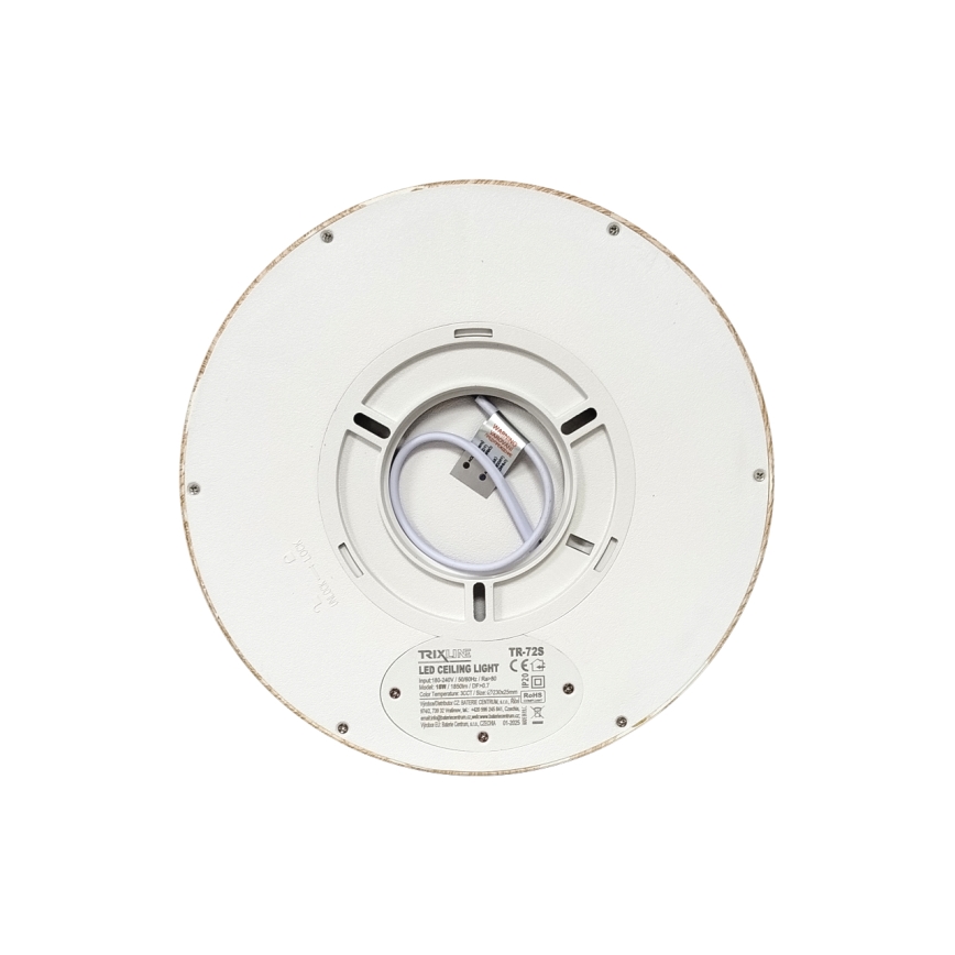 Plafonnier LED/18W/230V 3000/4000/6500K Ø 23 cm beige