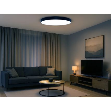 Plafonnier LED 200 W, 230 V, 3000/4000/6500 K, Ø 100 cm, noir