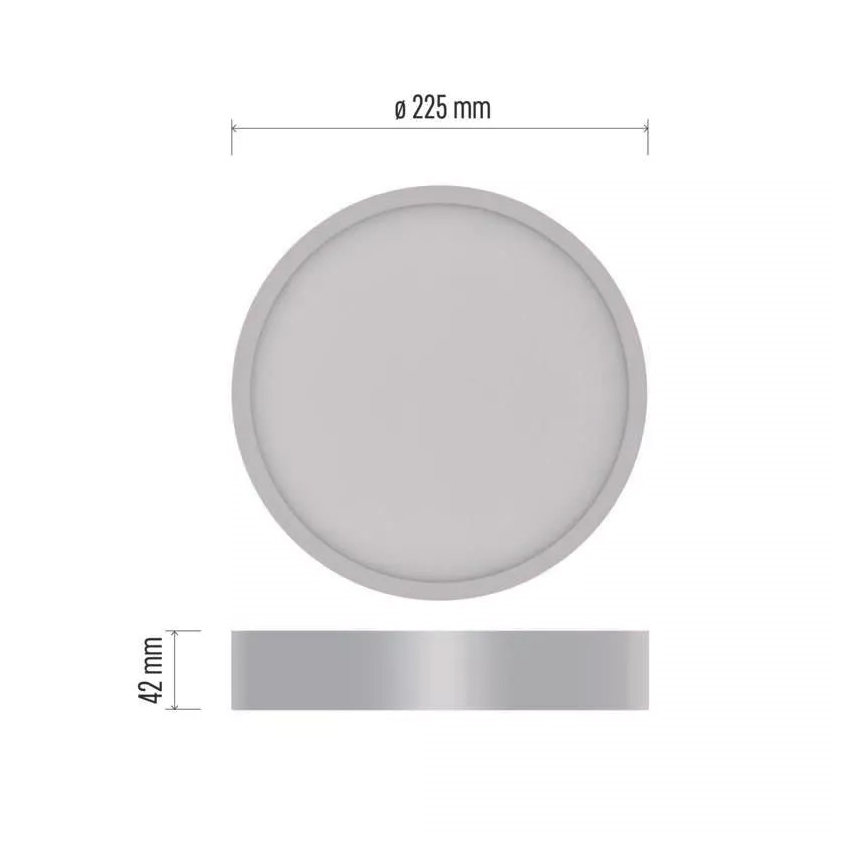 Plafonnier NEXXO LED/21W/230V 3000/3500/4000K d. 22,5 cm blanc