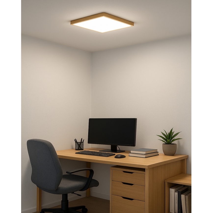 Plafonnier LED/24W/230V 3000/4000/6500K 30x30 cm beige
