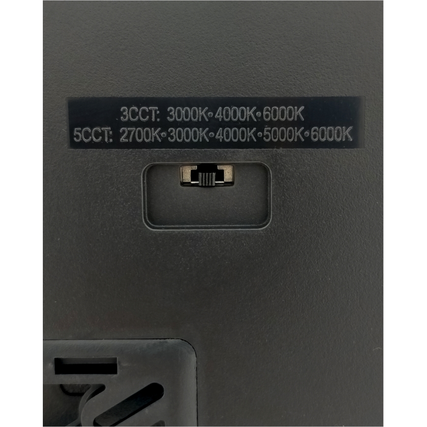 Plafonnier LED/24W/230V 3000/4000/6500K 30x30 cm noir