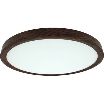 Plafonnier LED/24W/230V 3000/4000/6500K Ø 30 cm marron