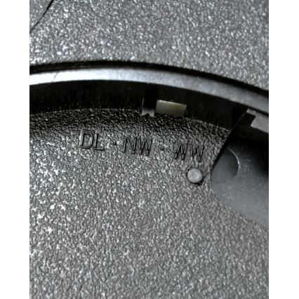 Plafonnier LED/24W/230V 3000/4000/6500K Ø 30 cm noir