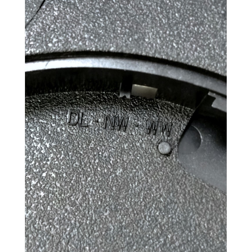 Plafonnier LED/24W/230V 3000/4000/6500K Ø 30 cm noir