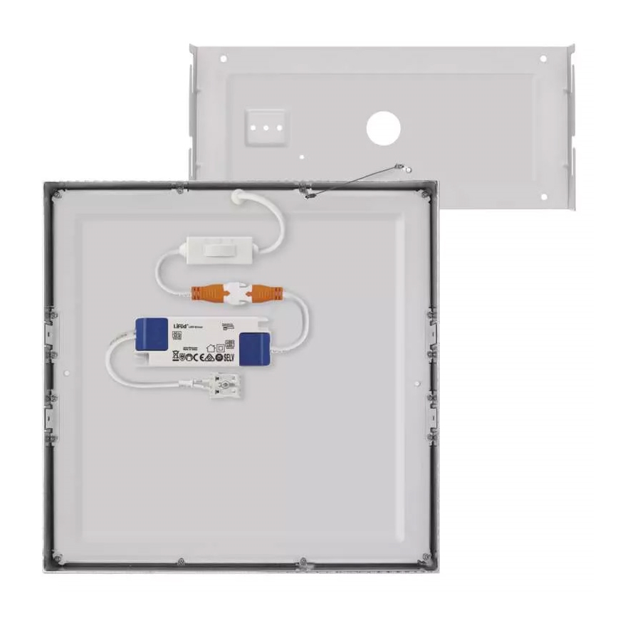 Plafonnier NEXXO LED/28,5W/230V 3000/3500/4000K 30x30 cm chrome mat