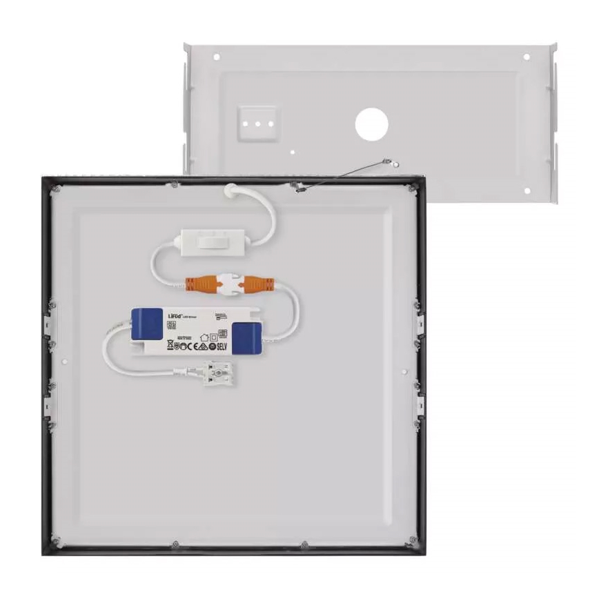 Plafonnier NEXXO LED/28,5W/230V 3000/3500/4000K 30x30 cm noir