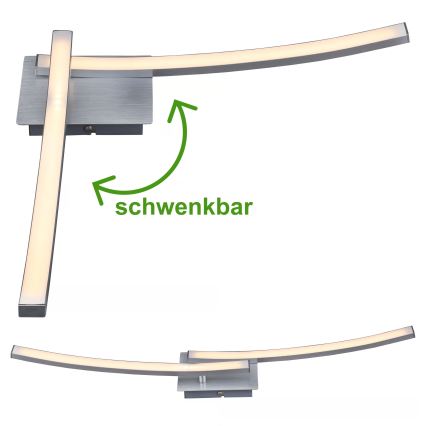 Plafonnier LED 2xLED/6W/230V 3000K chrome mat