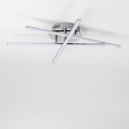 Plafonnier LED 3 x 3 W, 230 V, chrome brillant
