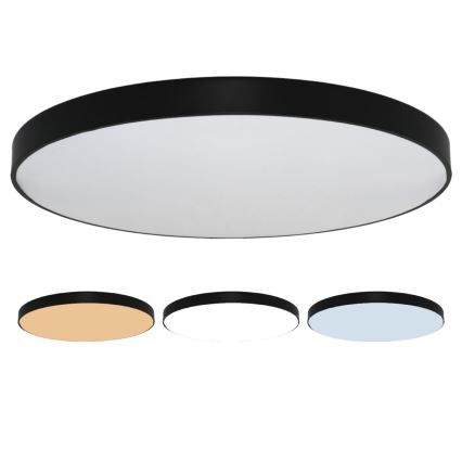 Plafonnier LED 300W/230V 3000/4000/6500K Ø 120 cm noir