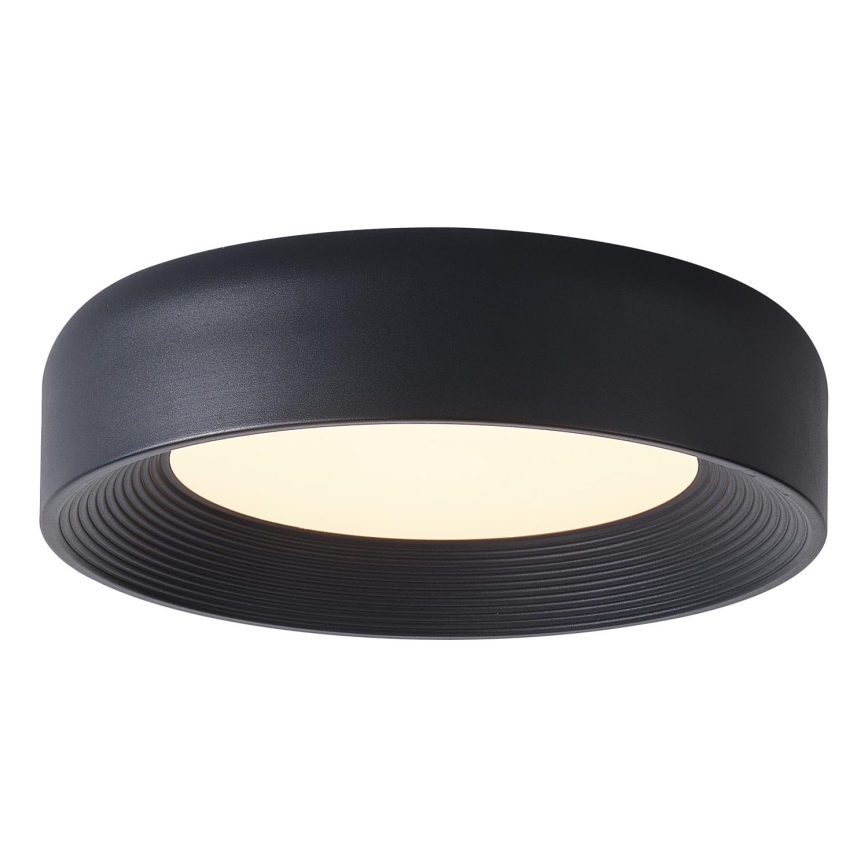 Plafonnier LED/30W/230V 3000K noir d. 40 cm