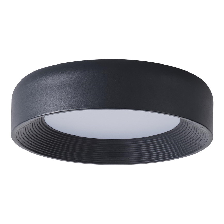 Plafonnier LED/30W/230V 3000K noir d. 40 cm
