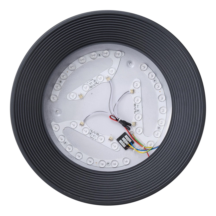 Plafonnier LED/30W/230V 3000K noir d. 40 cm