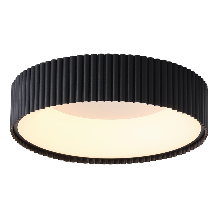 Plafonnier LED/30W/230V 3000K noir d. 46 cm