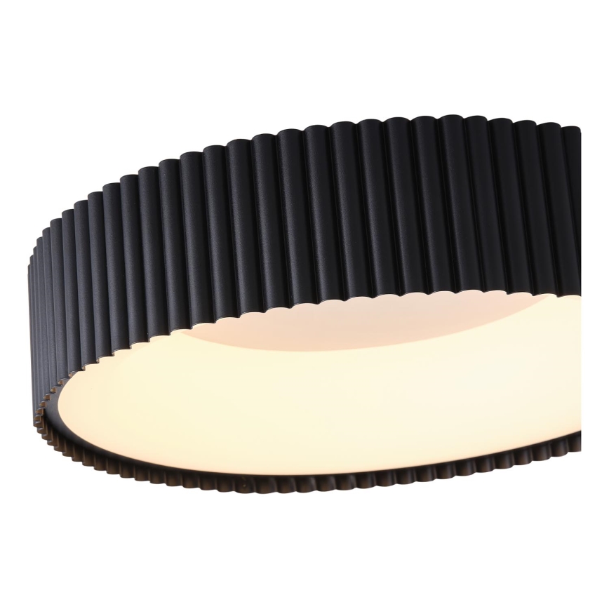 Plafonnier LED/30W/230V 3000K noir d. 46 cm