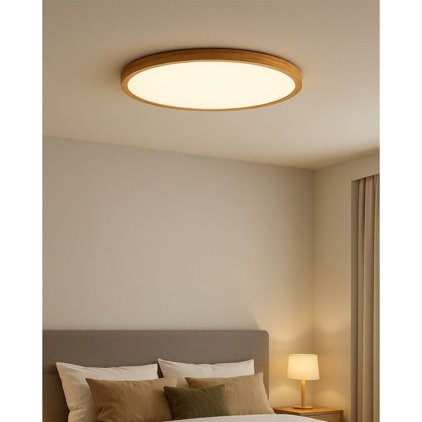 Plafonnier LED/32W/230V 3000/4000/6500K Ø 40 cm beige