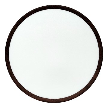 Plafonnier LED/32W/230V 3000/4000/6500K Ø 40 cm marron