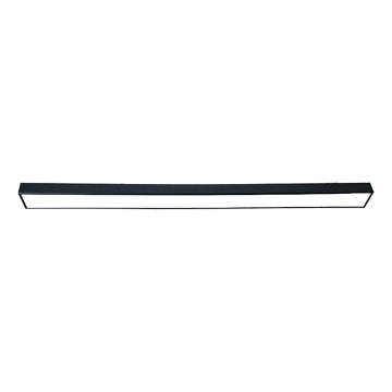 Plafonnier LED/32W/230V 4000K 120x7 cm noir