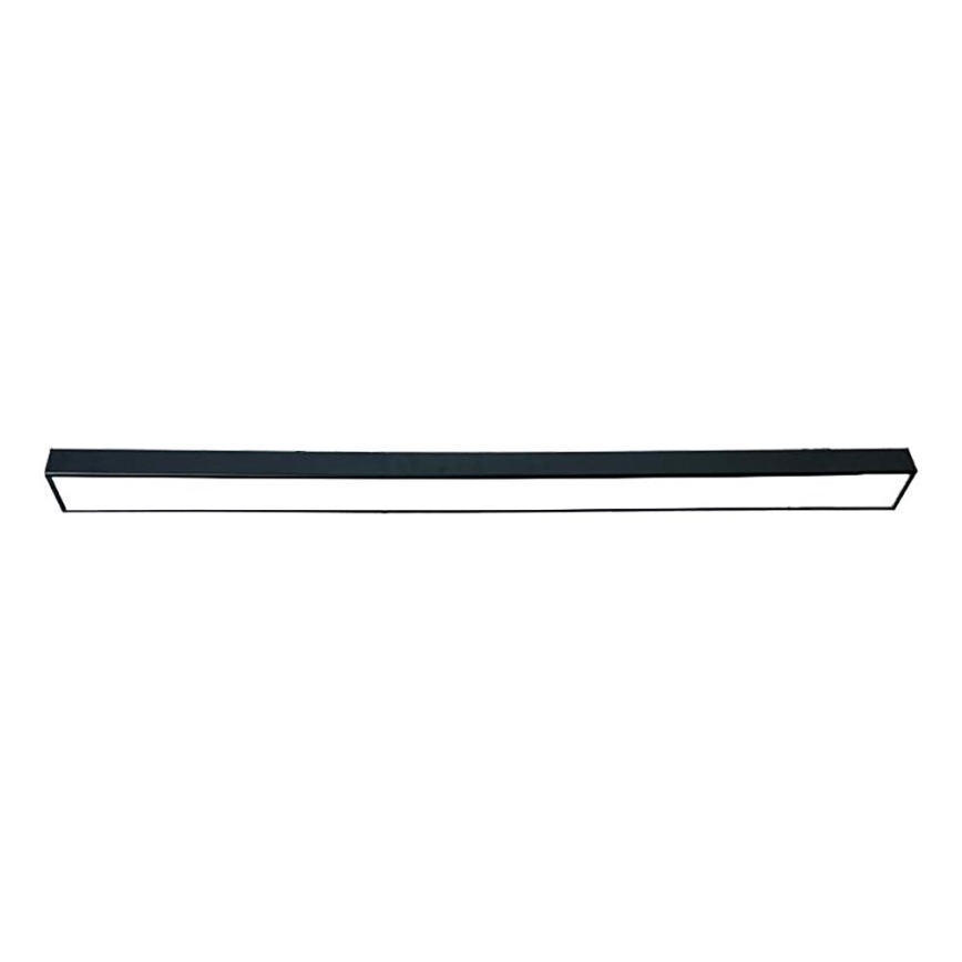 Plafonnier LED/32W/230V 4000K 120x7 cm noir