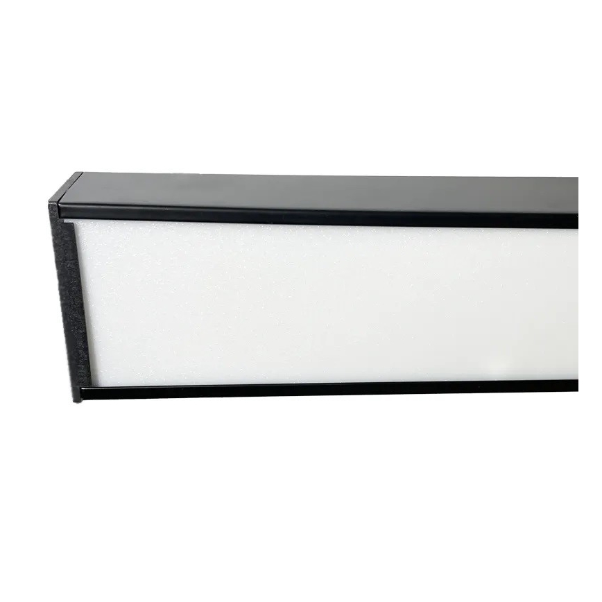 Plafonnier LED/32W/230V 4000K 120x7 cm noir