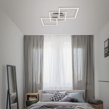 Plafonnier LED/33W/230V 3000K chrome mat