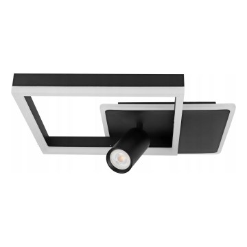 Plafonnier LED 38W/230V + 1x GU10/30W noir