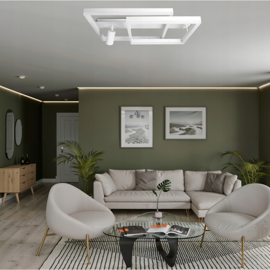 Plafonnier LED/38W/230V + 1xGU10/30W blanc