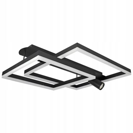 Plafonnier LED/38W/230V + 1xGU10/30W noir