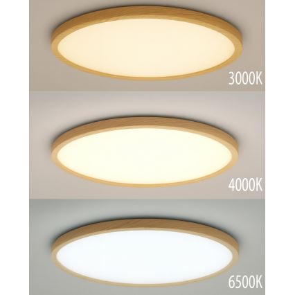 Plafonnier LED 40 W/230 V 3000/4000/6500 K Ø 50 cm beige