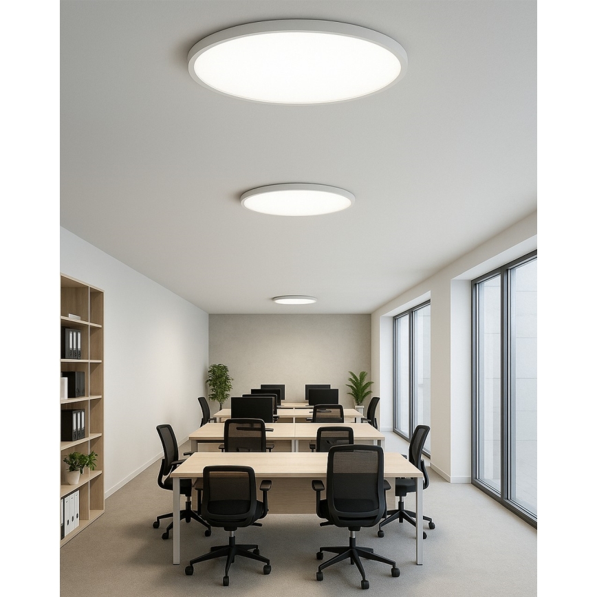 Plafonnier LED/40W/230V 3000/4000/6500K Ø 50 cm blanc
