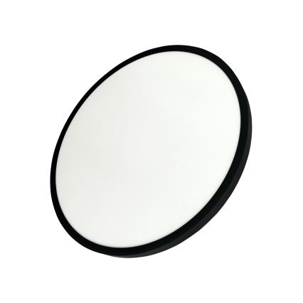 Plafonnier LED/40W/230V 3000/4000/6500K Ø 50 cm noir