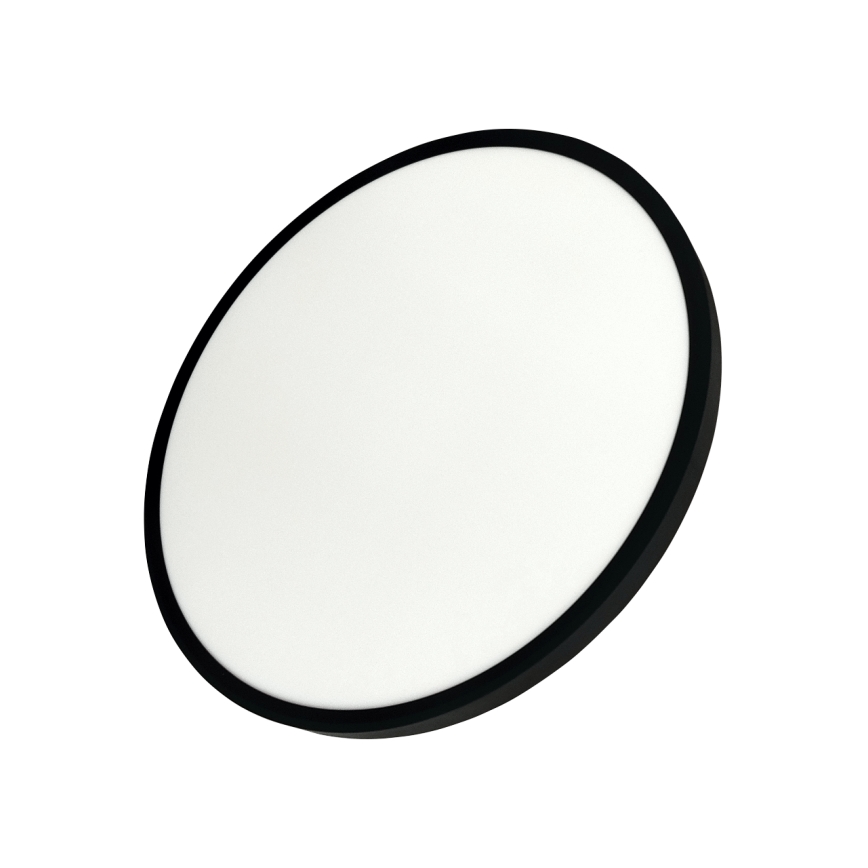 Plafonnier LED/40W/230V 3000/4000/6500K Ø 50 cm noir