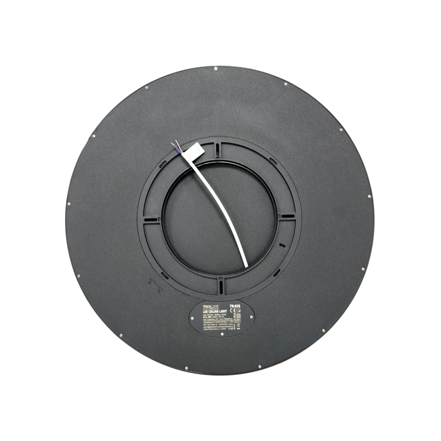 Plafonnier LED/40W/230V 3000/4000/6500K Ø 50 cm noir