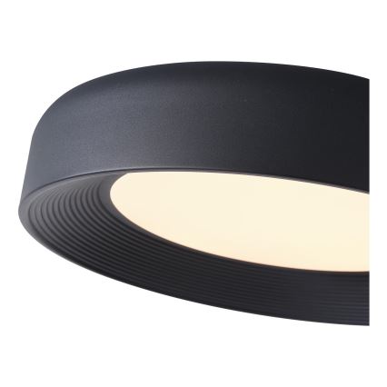 Plafonnier LED/40W/230V 3000K noir d. 50 cm