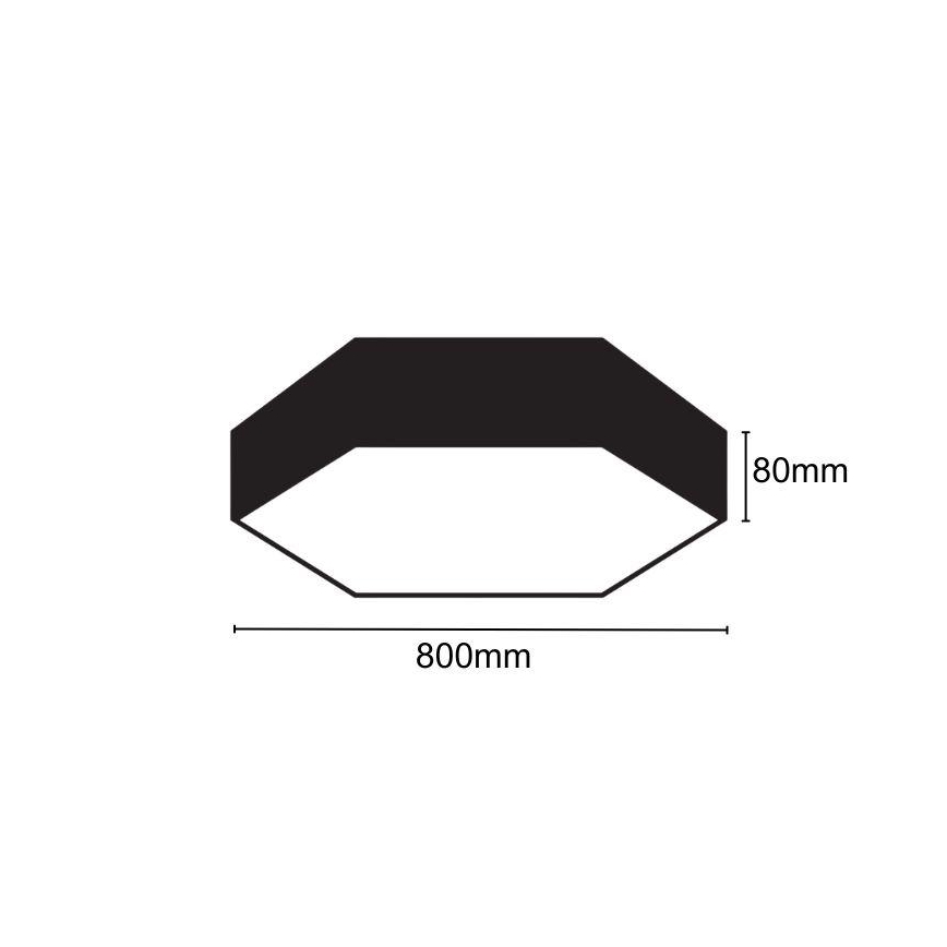 Plafonnier LED/70W/230V 4000K d. 80 cm