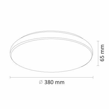 Plafonnier LED à intensité variable DESERT LED/24W/230V avec télécommande
