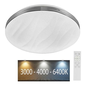 Plafonnier LED à intensité variable LED/40W/230V 3000K/4000K/6500K + télécommande