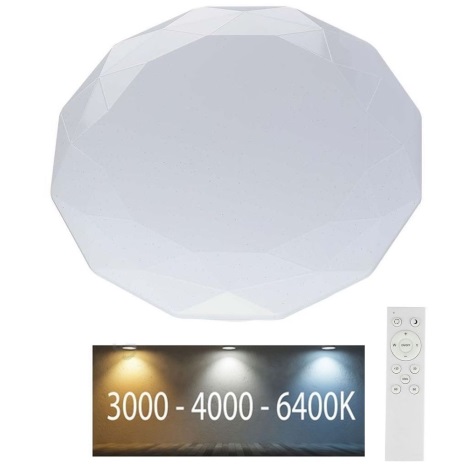 Plafonnier LED à intensité variable LED/40W/230V 3000K/4000K/6500K + télécommande