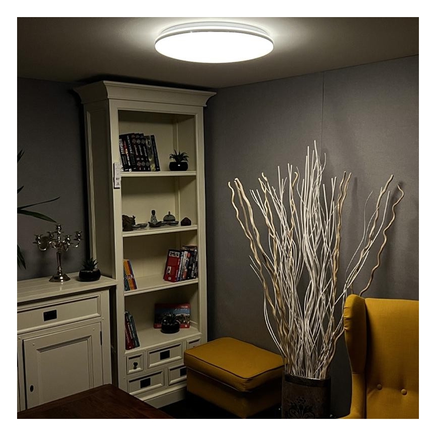 Plafonnier LED à intensité variable LED/48W/230V 2700-6500K Wi-Fi Tuya + télécommande