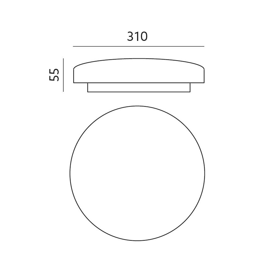 Plafonnier LED à intensité variable MOON LED/18W/230V 2700-6500K Wi-Fi Tuya