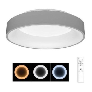 Plafonnier LED à intensité variable NEST LED/40W/230V 3000-6500K gris+ télécommande