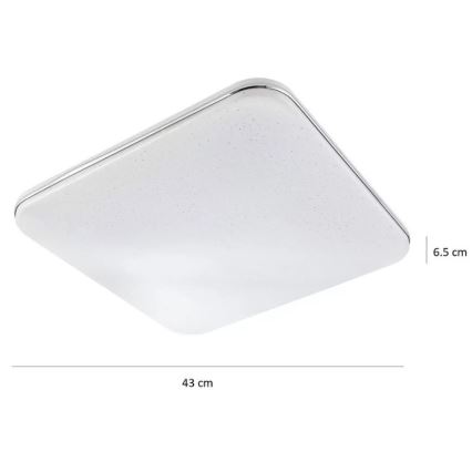 Plafonnier LED à intensité variable SYRIUS avec télécommande LED/72W/230V