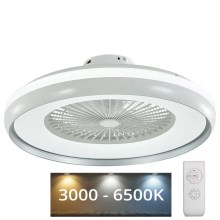 Plafonnier LED avec ventilateur  LED/35W/230V 3000K-6500K gris + télécommande