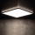 Plafonnier LED AZPO LED/22W/230V 3000/4000/6000K 42x42 cm IP54 noir
