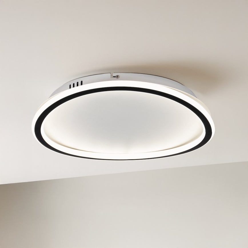 Plafonnier LED CALI, 30 W, 230 V, Ø 40 cm, noir