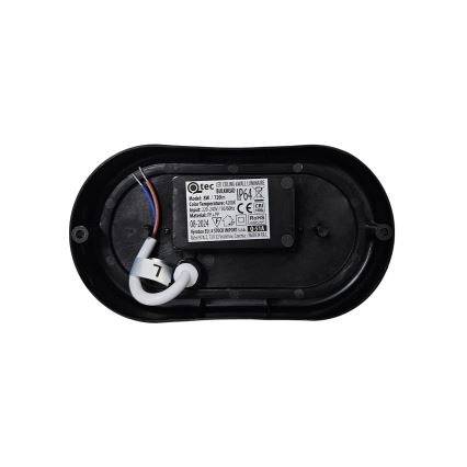 Plafonnier LED d'extérieur 8W/230V 4200K IP64 noir