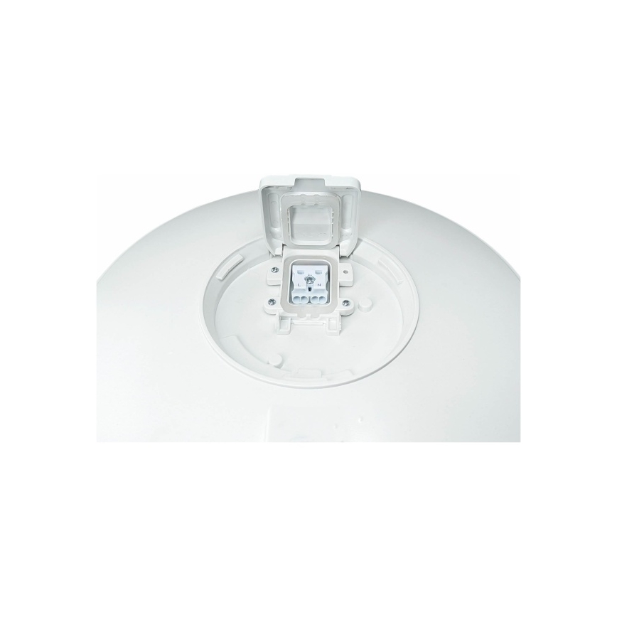Plafonnier LED d'extérieur avec détecteur VISTA LED/15W/230V diam. 26 cm IP54 blanc